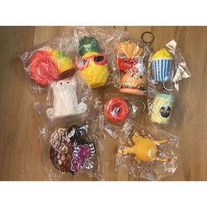 Squishies Squishy Sensory Toys + Keychain Party Favors, Food Animals Assorted